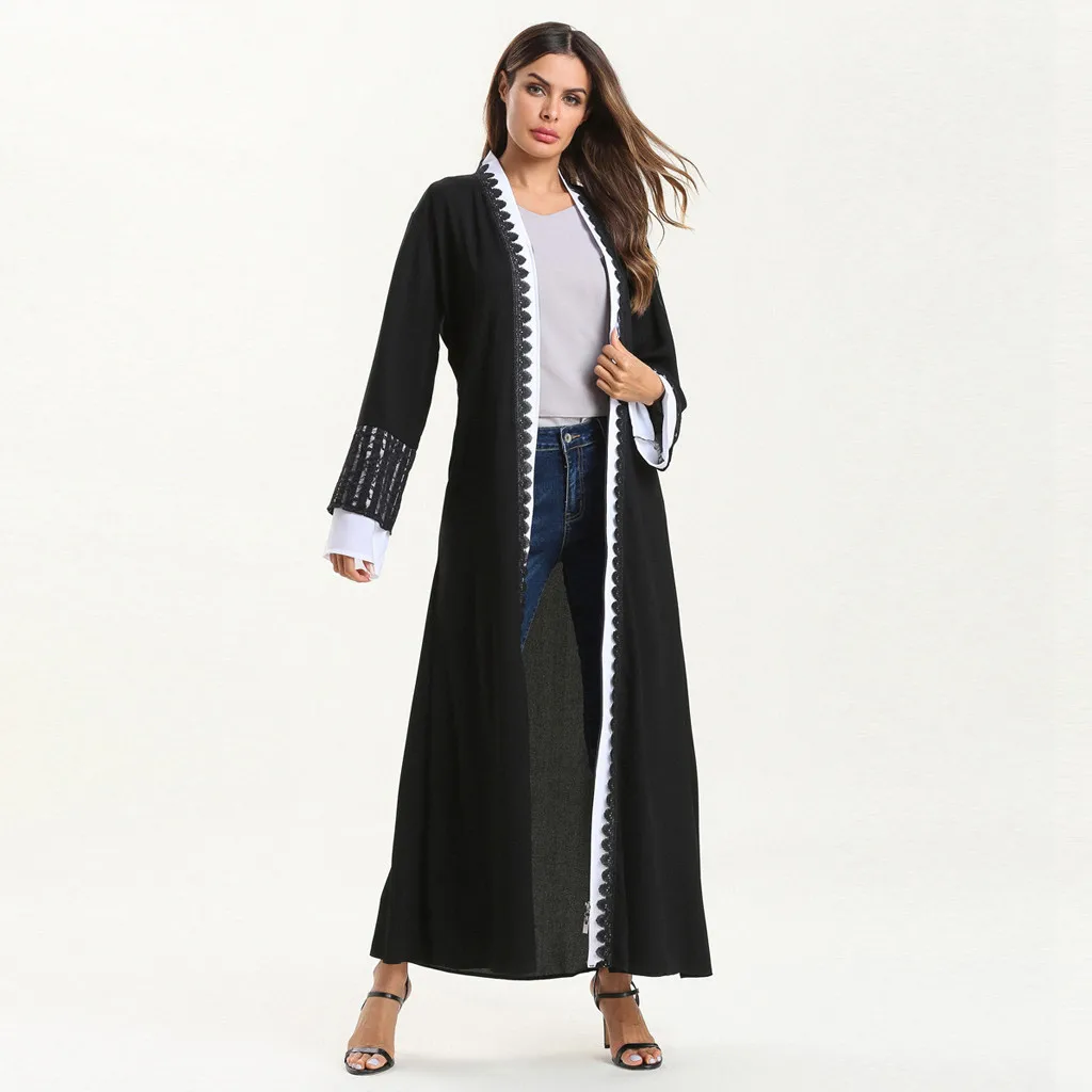 KLV мусульманские платья 2019 винтажные женские abaya длинное мусульманское платье макси Одежда Плюс Размер Женская Дубай abaya дизайн женская