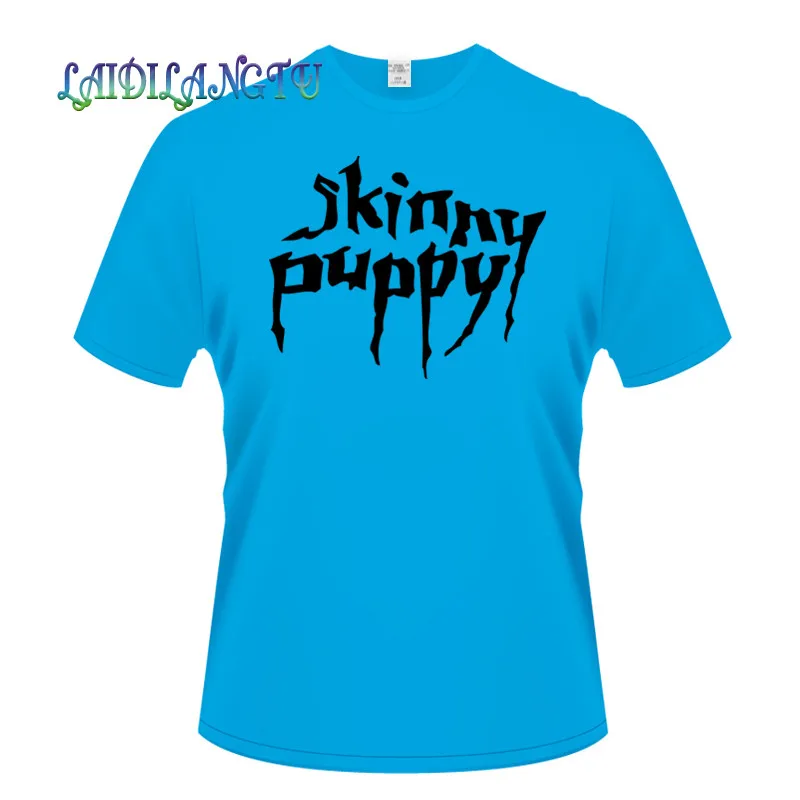 

Мужская хлопковая футболка с коротким рукавом, облегающая футболка с логотипом щенка, лето 2019