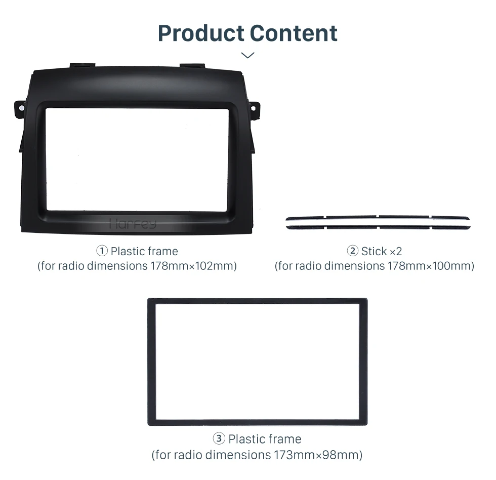 Harfey автомобиль радио стерео панель для Toyota Sienna 2004 2005 2006 2007 2008 2009 2010 2Din DVD плеер Панель декоративная рамка Комплект