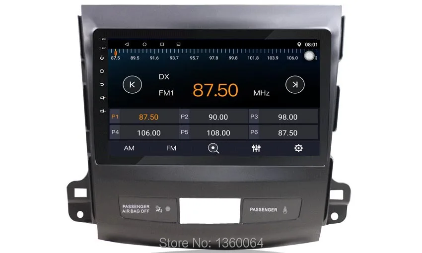 Top Nedehe 9 inch Android 8.1 full touch screen car multimedia system For Mitsubishi Outlander 2006-2014 car gps radio navigation 3