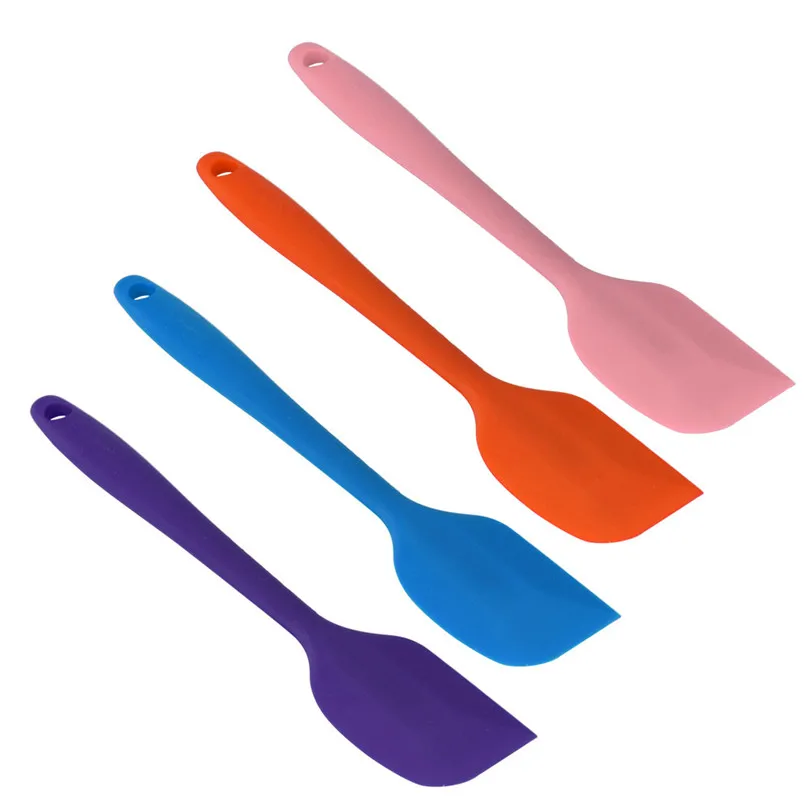 Kitchen Silicone Cream Butter Cake Spatula Mixing Batter Scraper Brush Butter Mixer Cake Brushes Baking Tool #25d19 (12)