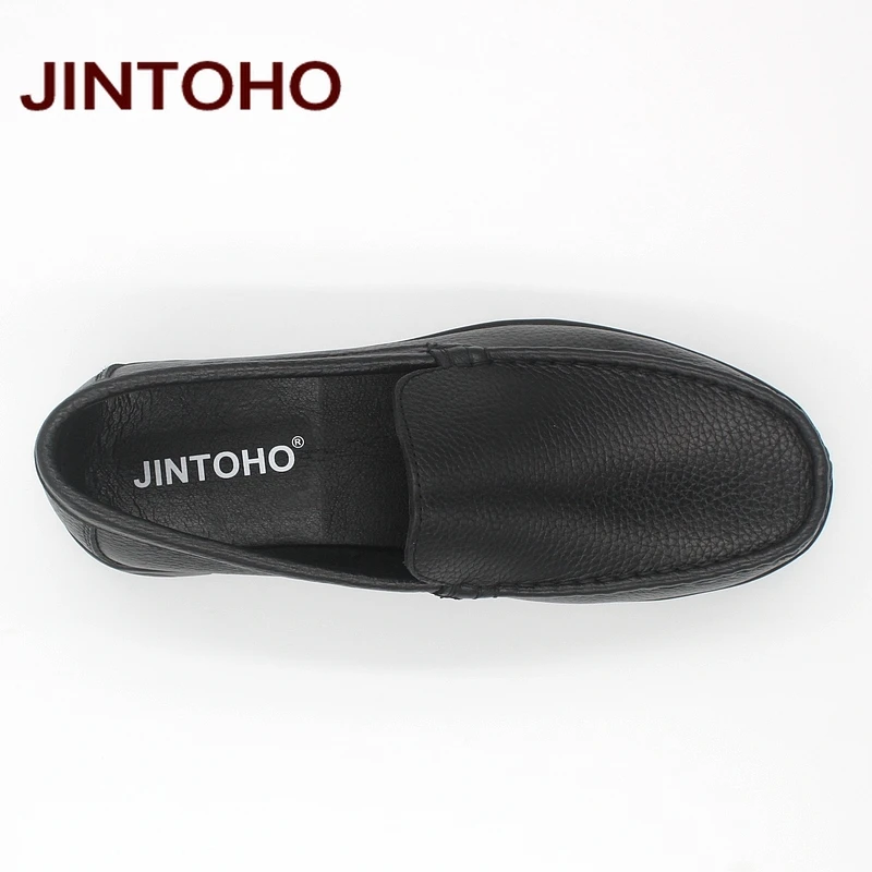 Туфли JINTOHO мужские из натуральной кожи официальная обувь итальянские кожаные