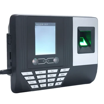

2.8" LCD Face Fingerprint Password Attendance Machine Employee Checking-in Recorder 5V Facial Recognition Time Attendance Clock