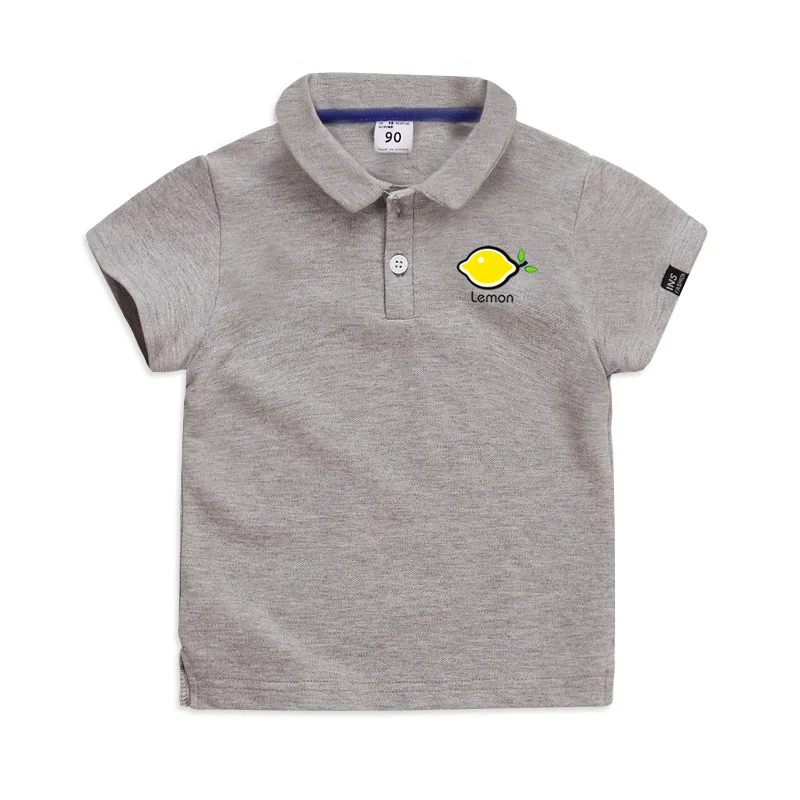 Moggi Cat Baby T Shirt Children Kids Baby  Boys Lemon Print T-shirt Sport Tee Tops Clothes 5 Color Children Kids Boys Clothes (4)
