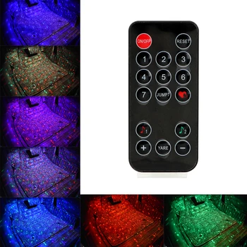 

LEEPEE Car USB LED Atmosphere Starry Lights Touch and Sound Control RGB Music Rhythm Auto Interior Lamp Flash Strobe Controller