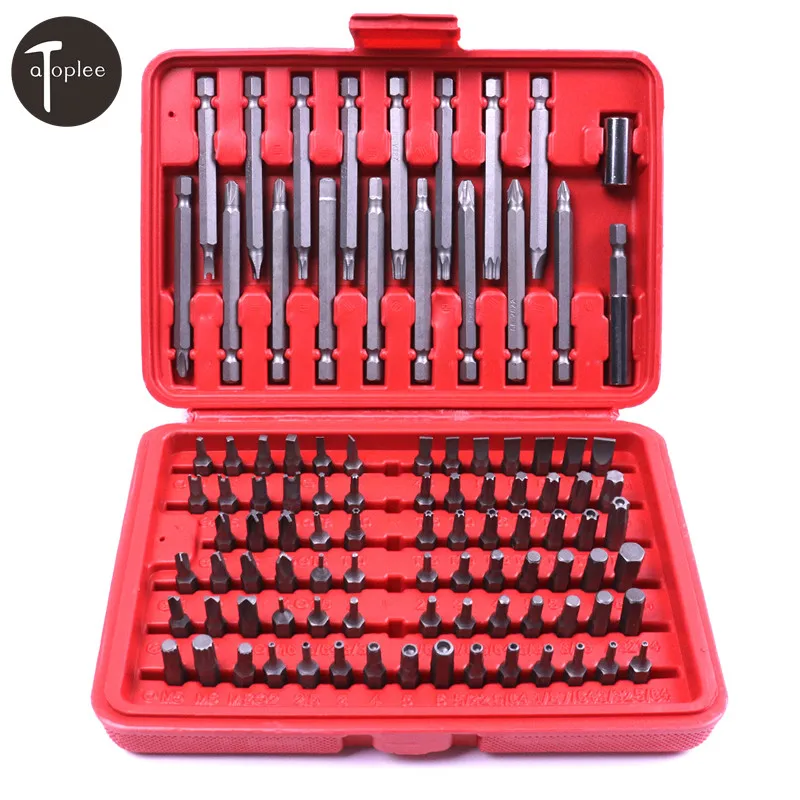 

98PCS/set Screwdriver Security Bit Set 19*13.5*4cm Chrome Vanadium Steel Repair Tools For Auto Home Removal Tool With Case