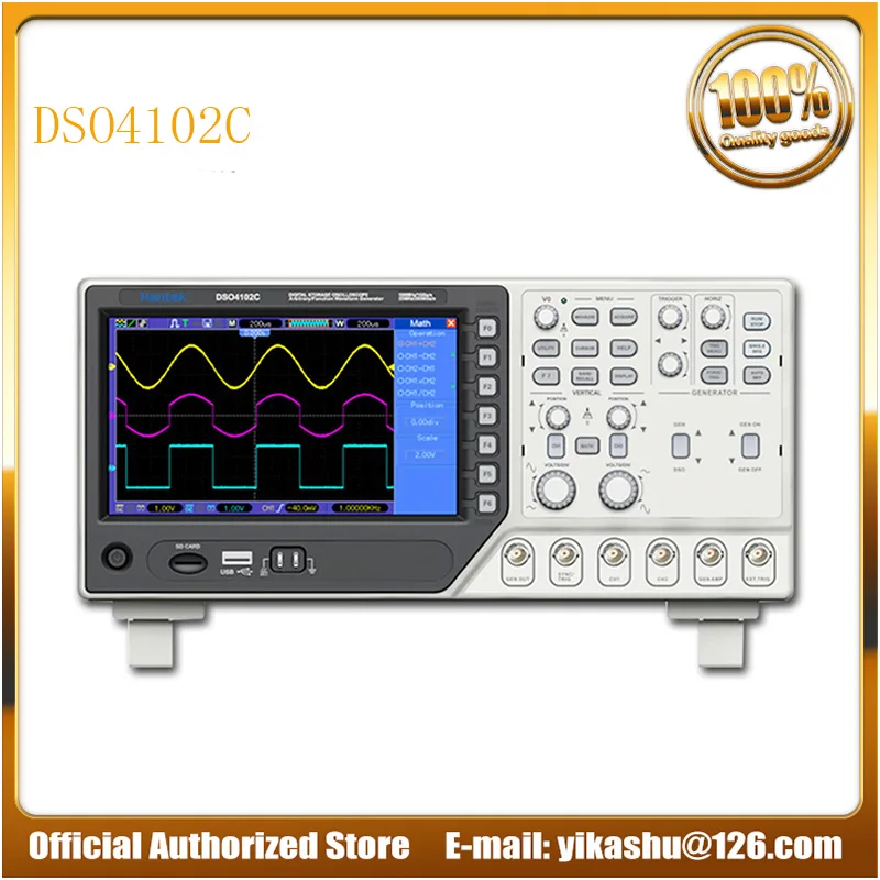 Hantek DSO4102C цифровой мультиметр осциллограф USB 100 МГц полоса пропускания 2 канала