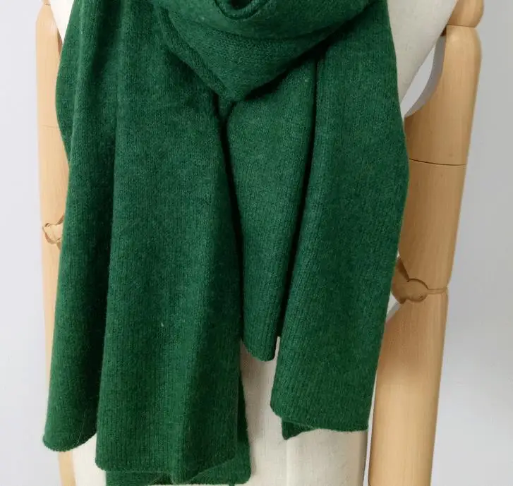 Новое поступление козий кашемир вязаный женский шарф шаль пашмины нейтральный цвет 55/60x195/200 см