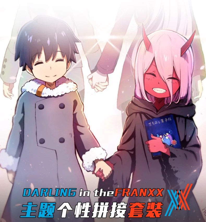 DARLING in the FRANXX Аниме Косплей толстовки fan art Толстое Зимнее модное пальто новогодний костюм для мальчика