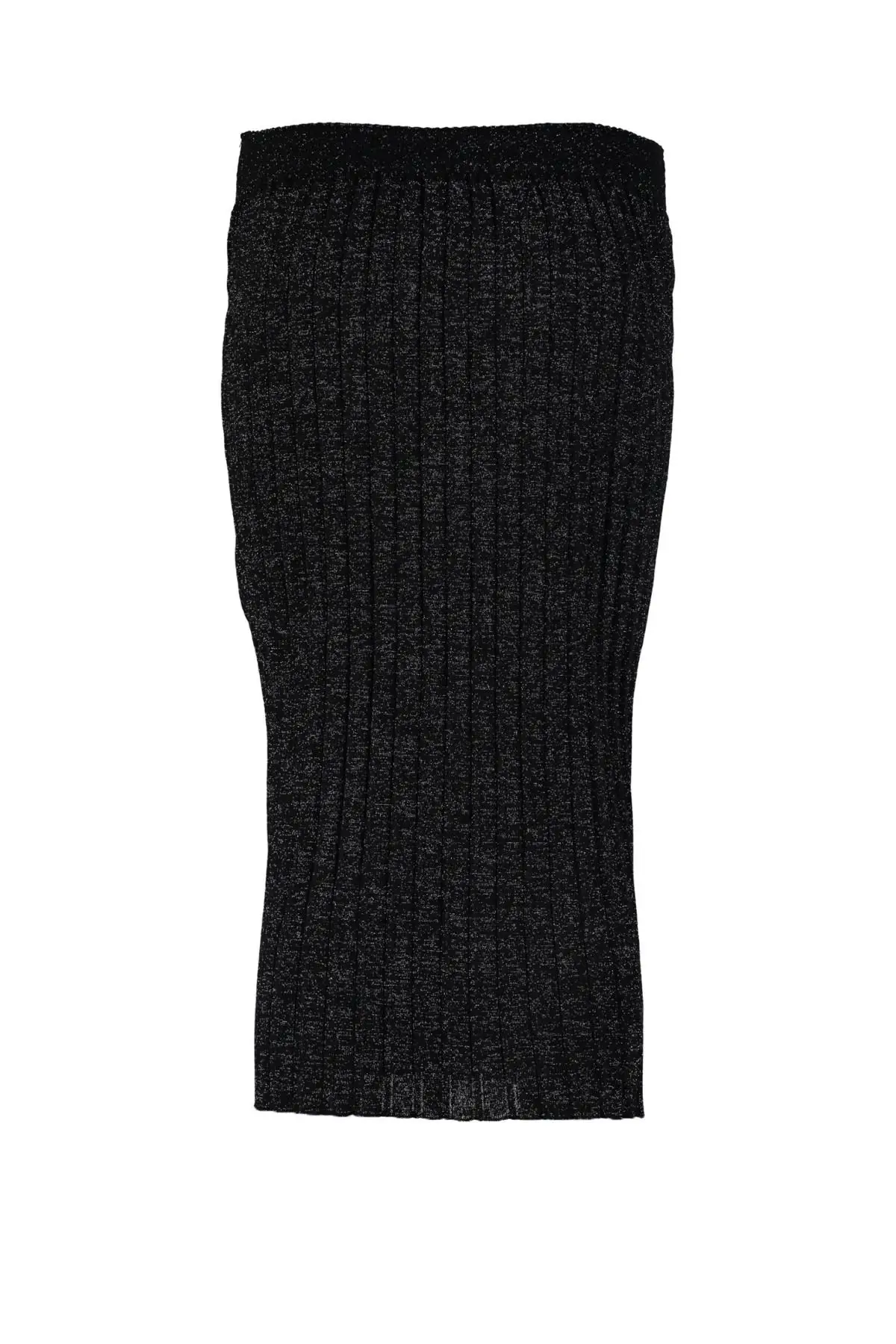 

Trendyol WOMEN-Black Silvery Sweater Skirt TWOAW20XS0032