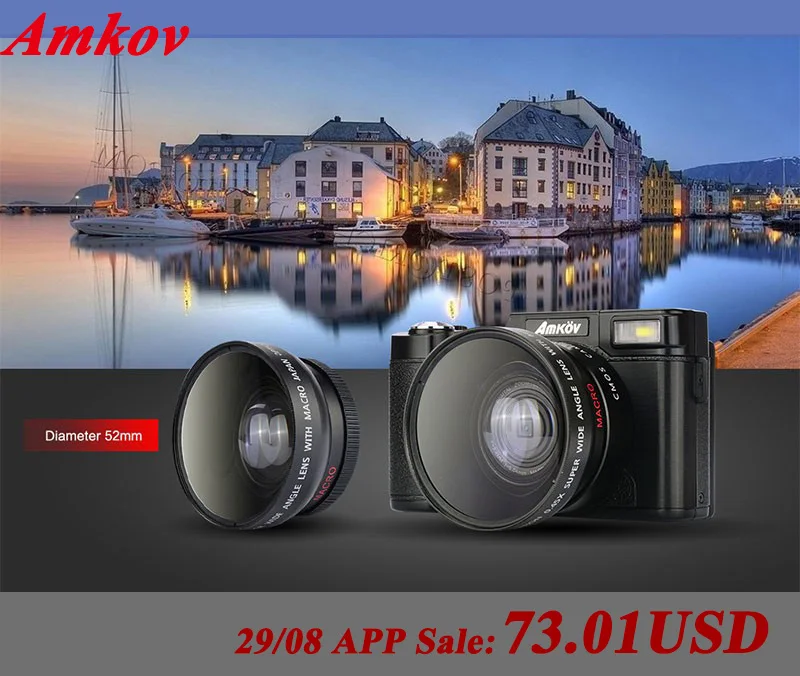 AMKOV CDR2 Digital Cameras professional Cameras HD Camcorders DSLR Cameras Wide Angle Telephoto Lens Camara Digital camera : image AMKOV CDR2 Digital Cameras professional Cameras HD Camcorders DSLR Cameras Wide Angle Telephoto Lens Camara Digital camera