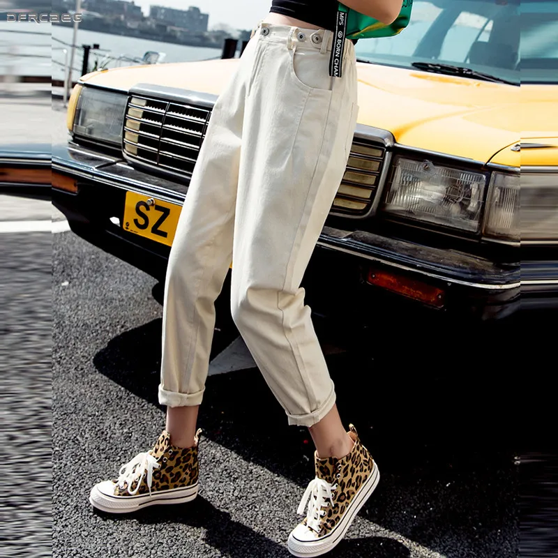 

Plus Size BF Cargo Pants Woman Summer 2019 Fashion High Waist Loose Casual Ladies Ankle Joggers Trouser Streetwear Sweatpants