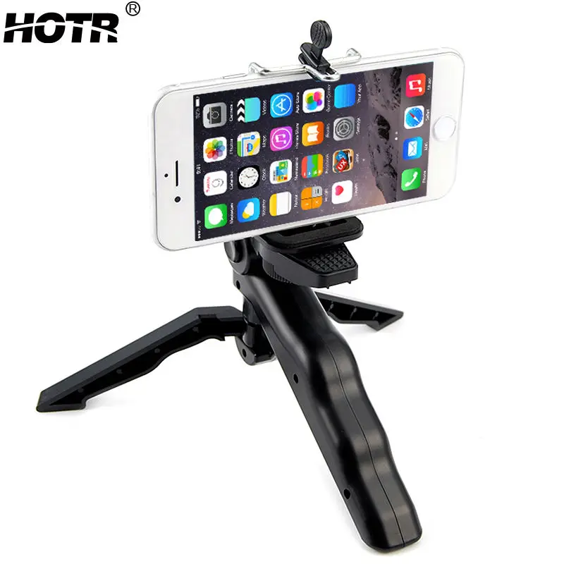 Rotatable Mobile Phone Tripod Stand Holder Handheld Camera