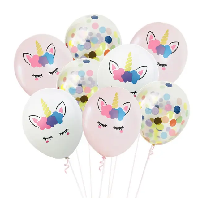 10pcs Unicorn Party Balloons Birthday Baloon Unicorn Decoration Latex