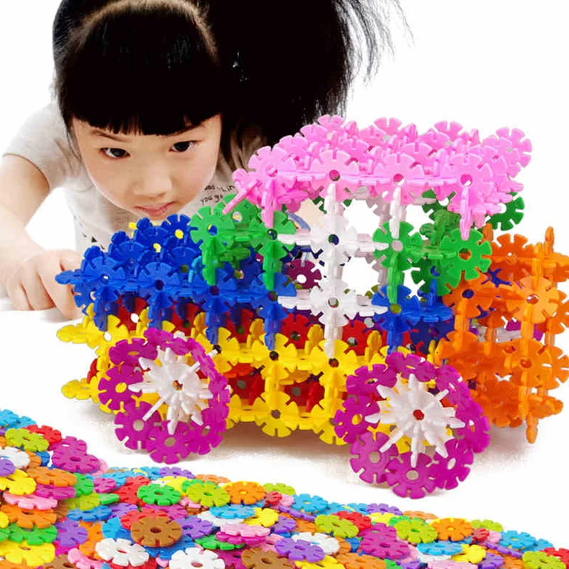 150cs-Snow-Flake-Snowflake-DIY-Multicolor-Building-Blocks-Bricks-Assembling-Classic-Toys-For-Early-Educational