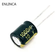 20 шт./лот, алюминиевая крышка, 10В 1000 мкФ низкая ESR/сопротивление высокой частоты алюминиевый электролитический конденсатор с алюминиевой крышкой, размер 8X9 1000 мкФ 10v 1000 мкФ 20