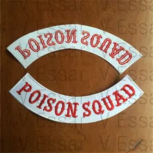 Заплатки яд отряд заказ нижний рокер Вышивка Патчи для мужских пиджака 30X7 см