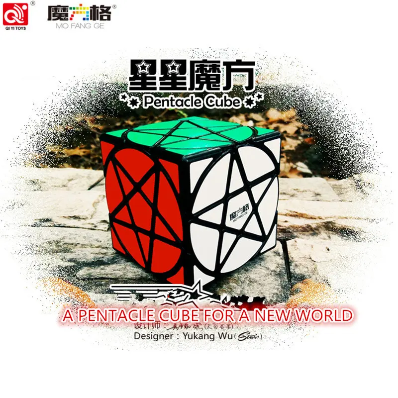 

Qiyi Mofangge Pentacle Cube Strange-shape Magic Cube Black/Stickerless Speed Cube Puzzle Star Twist Cubes Toys For Children Kids