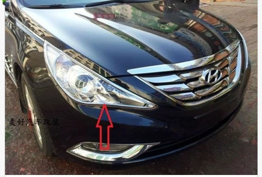 Хромированный налобный фсветильник abs для Hyundai Sonata 8 2011 2012 2013 2 шт. | Автомобили и