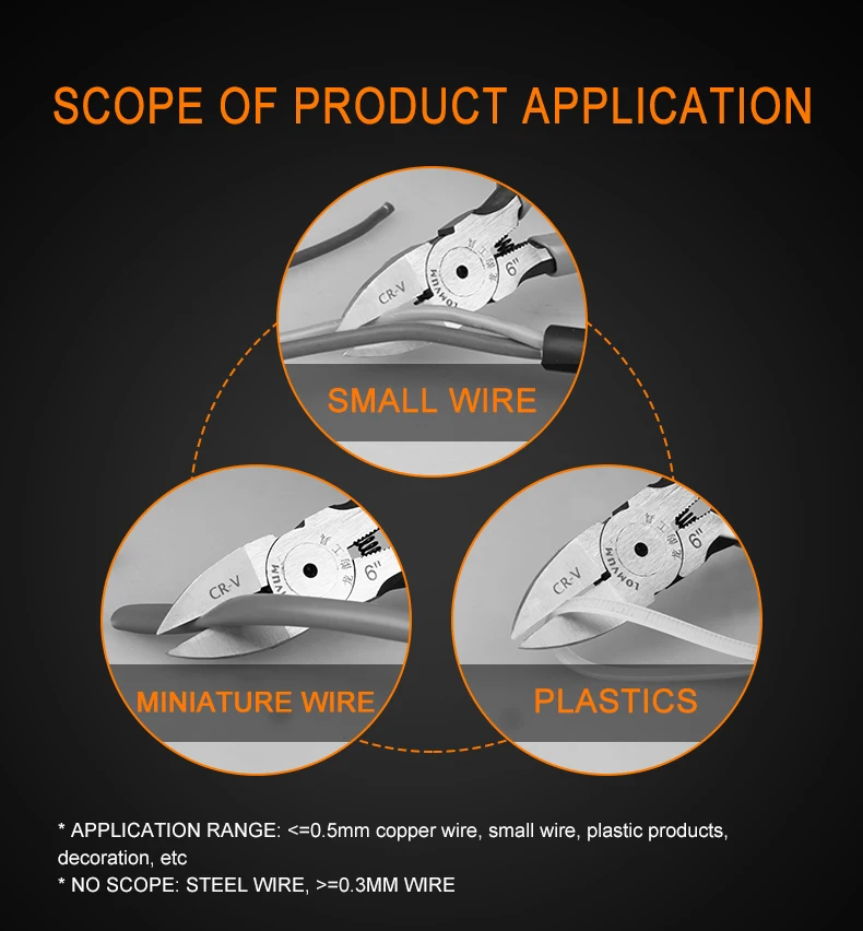 LOMVUM Кусачки Ножницы Резак зажимные зачистки функциональные провода обжимные Кабельные резаки мини Ручные Инструменты плоскогубцы CR-V ножницы