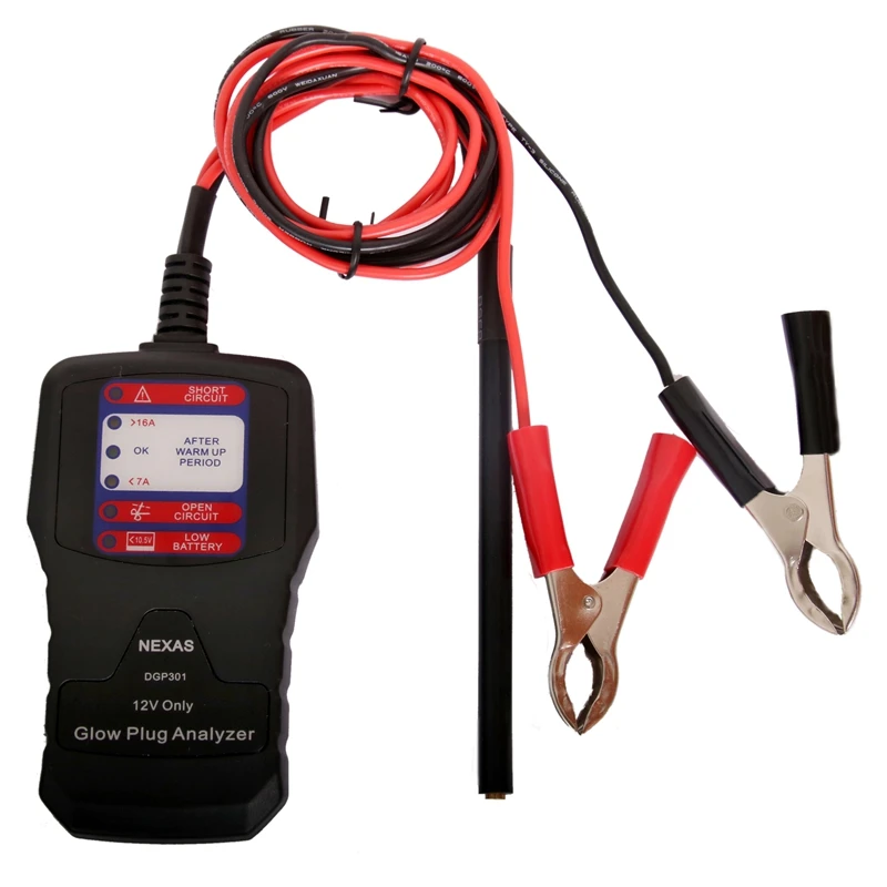 

NEXAS DGP301 Diesel Glow Plug Tester provides fault detection car tool
