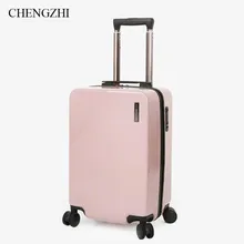 CHENGZHI 2" 24" дюймов личность Блестящие Девушки Путешествия koffers чемодан Поворотный Чемодан для путешествий