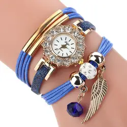 2019 часы Для женщин женские часы-браслет с часы со стразами Для женщин s Винтаж моды платье наручные часы Relogio Feminino подарок A40