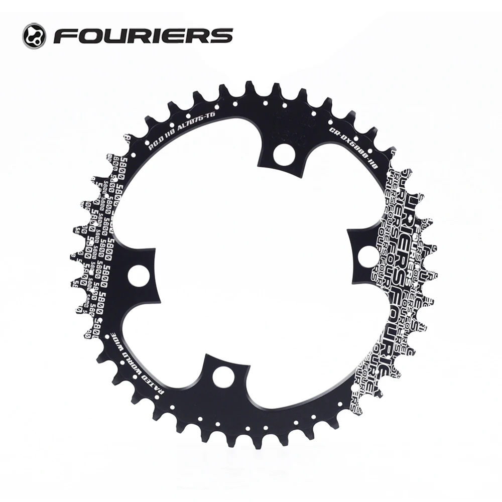 Fouriers Single Chainring Road Bike Chainwheel BCD110 Fit 105 5800 Ultegra 6800