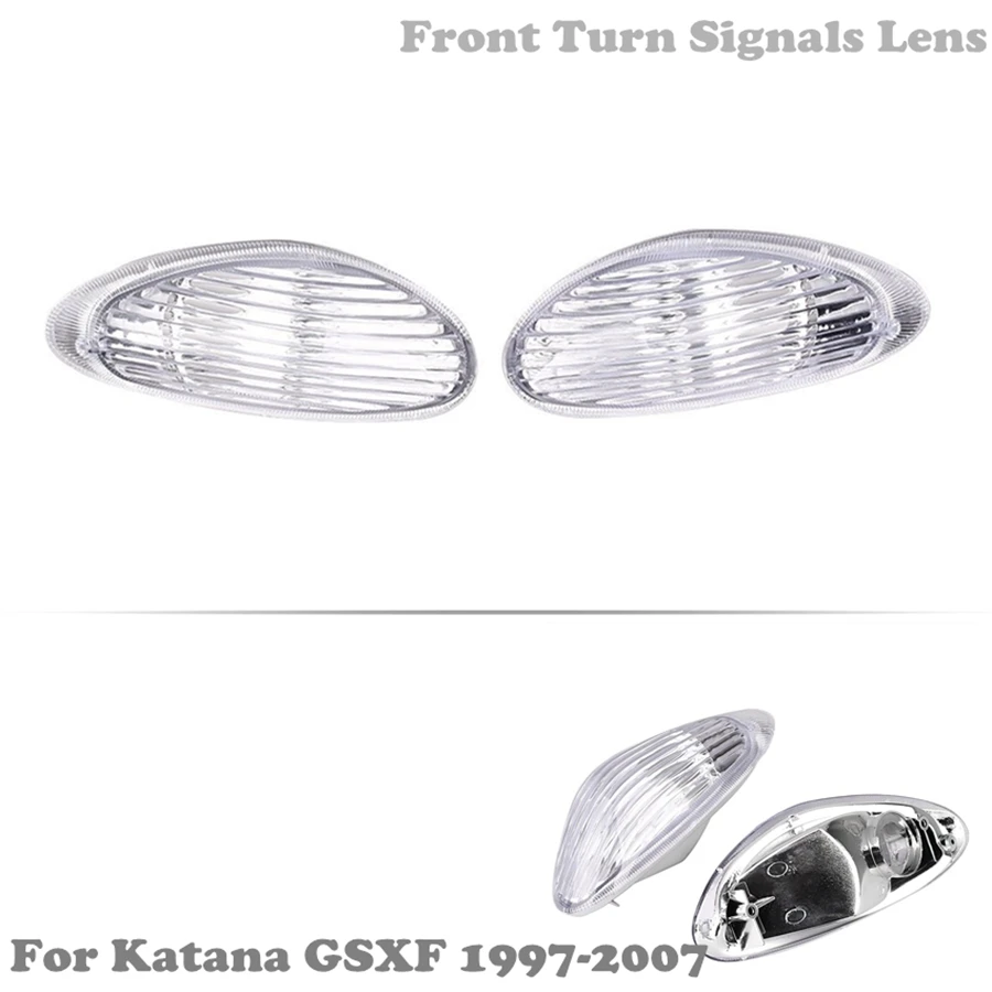 Front Turn Signals Light Indicator Blinker Lens For Suzuki Katana GSXF
