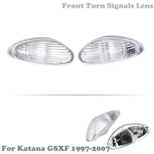 

Motorcycle Front Turn Signals Lens For SUZUKI 1997-2007 1998 99 2000 01 02 03 04 05 2006 Katana 600 750 GSX 600F 750F Clear