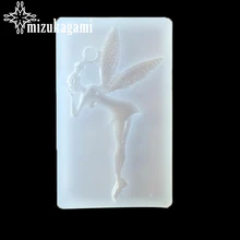 1PCS UV Resin Jewelry Liquid Silicone Mold Romantic Angel Girl Resin Molds For DIY Necklace Pendant Charms Making Jewelry