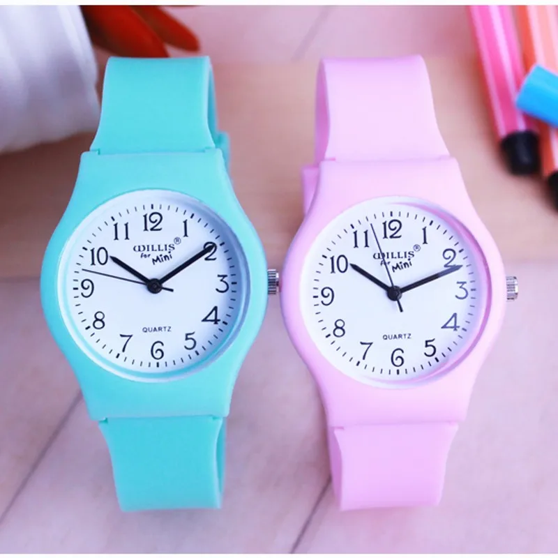 

New Fashion Simple Transparent Quartz Watch Waterproof Silicone wristWatch Students Water Resistant Children Analog montre Clock