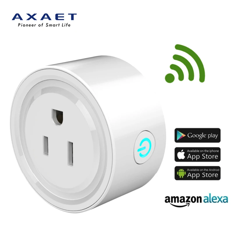

AXAET WiFi Smart electric plug Remote Control US Plug Timer smart extension socket Control for Alexa Google Home Wireless Switch