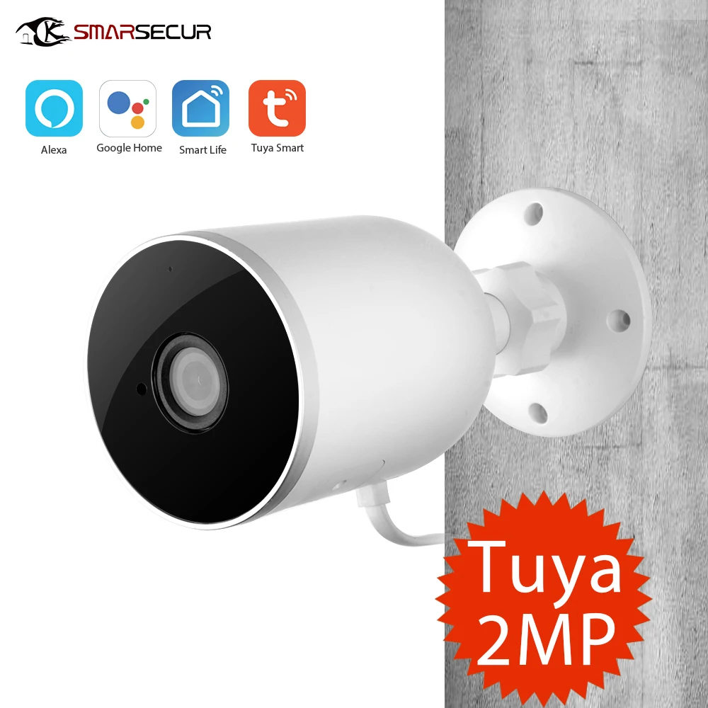 Tuya Smart life WiFi IP камера 1080 P домашняя наружная камера системы безопасности ночного видения инфракрасная двухсторонняя аудио