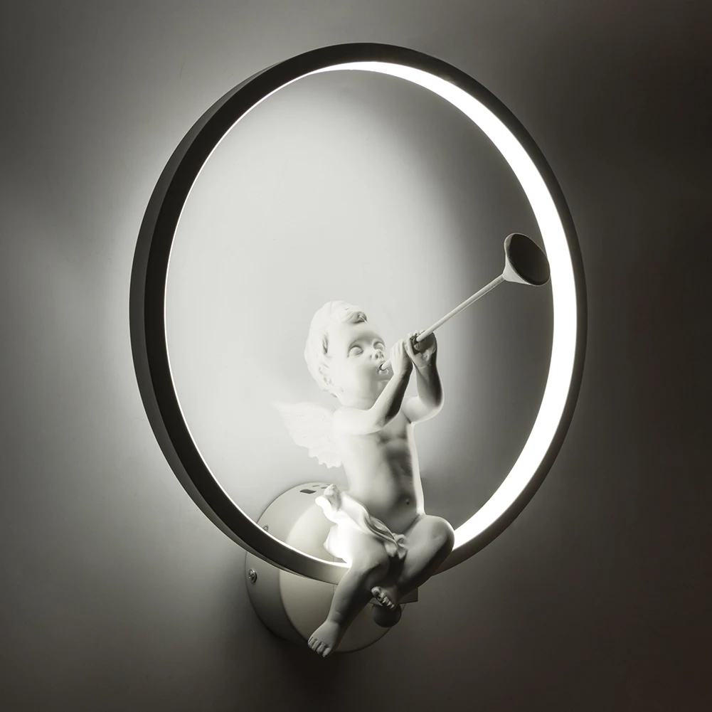 

Modern art angel Wall Lamps led lamps Nordic creative living room bedroom Wall Lamp High-power led lustre light wall lighting