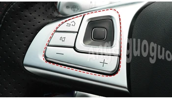 

Car steering wheel Button knob Trim Cover Sticker for Mercedes benz 2016-2018 E class W213