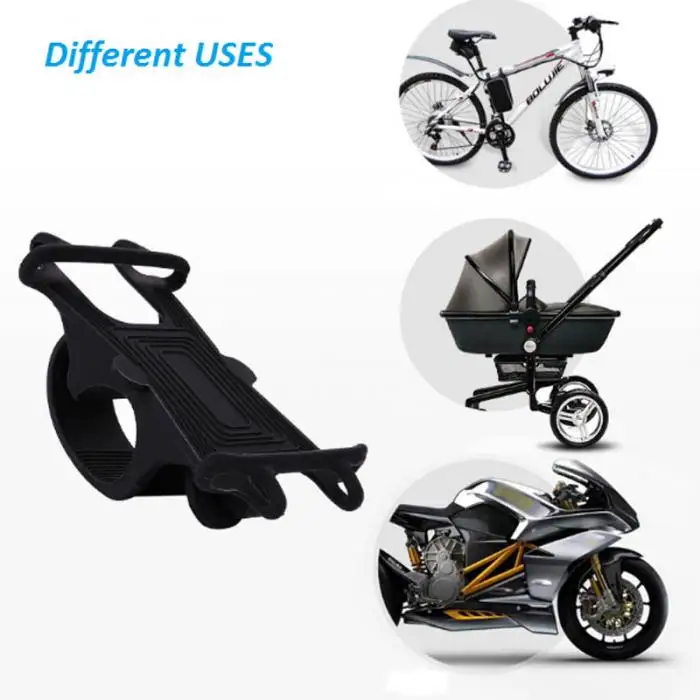 Best Hot Selling Universal Bike Phone Holder Mount Anti Shake Silicone Soft Motorcycle Handlebar 6