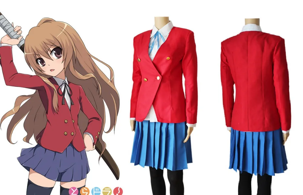 Toradora TIGER DRAGON School Uniform Anime Cosplay Costume Aisaka Taiga