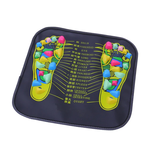 

Home Use Plastic Foot Massager Cushion Pad Acupuncture Cobblestone Yoga Mat Walk Stone Square Healthy Pad Cushion