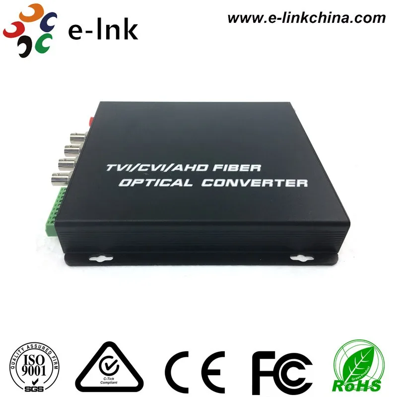 4ch HD CVI TVI AHD fiber transceiver 5