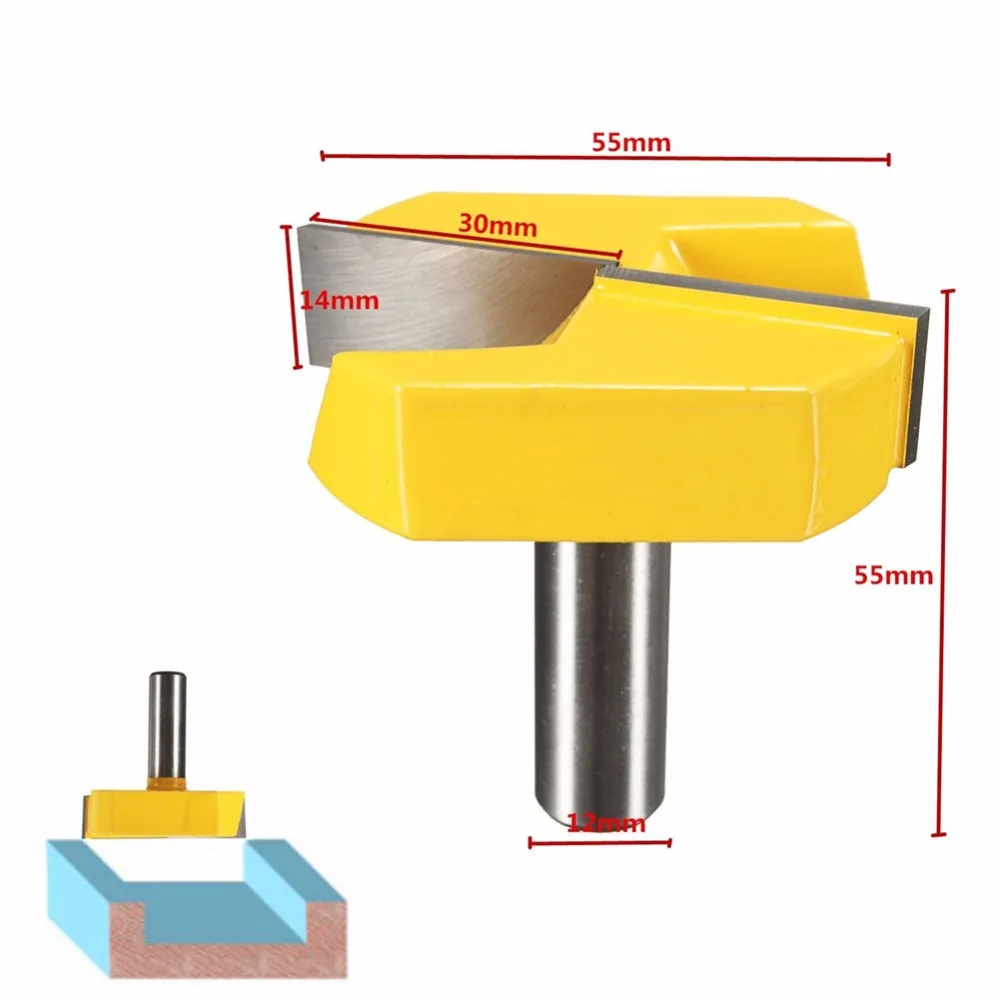 

Woodworking Bottom Cleaner 1/2 Shank Router Bit 55mm Mayitr Hard Metal Large Diameter Clearing Knife For Wood Cutter HT16