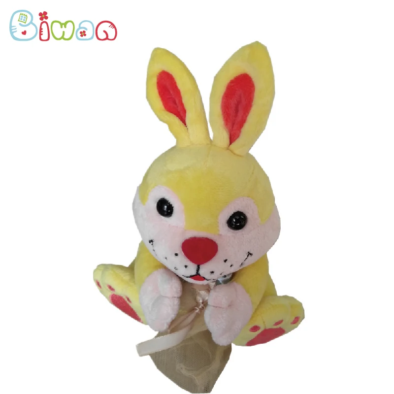 

Biwan Stuffed Rabbit 14cm Sitting Soft Velboa Polyester with Giftbag Cute Colorful Stuffed Animals Children's Birthday Gifts