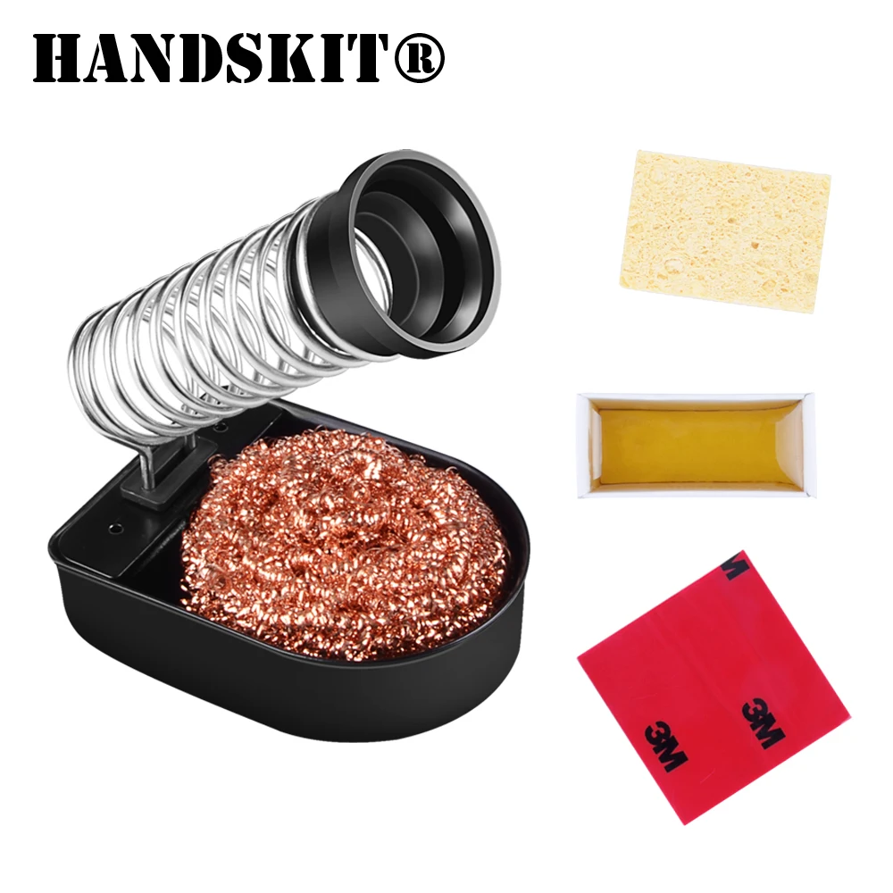 

Soldering Iron Holder With Soldering Tip Clean Copper Wire With Stand Set Welding Solder Iron Tip Cleaner Cleaning Steel