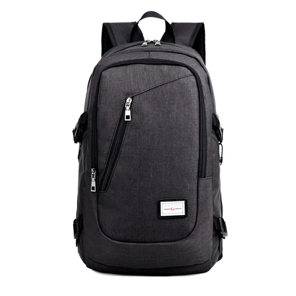 Computadora Portátil mochila con puerto de carga USB Unisex viajes de ocio mochila femenina # YL5 Computadora Portátil mochila con puerto de carga USB Unisex viajes de ocio mochila femenina # YL5