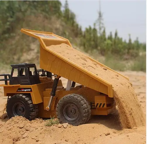 Самосвал из сплава с дистанционным управлением наклонная тележка 2 4G 4WD