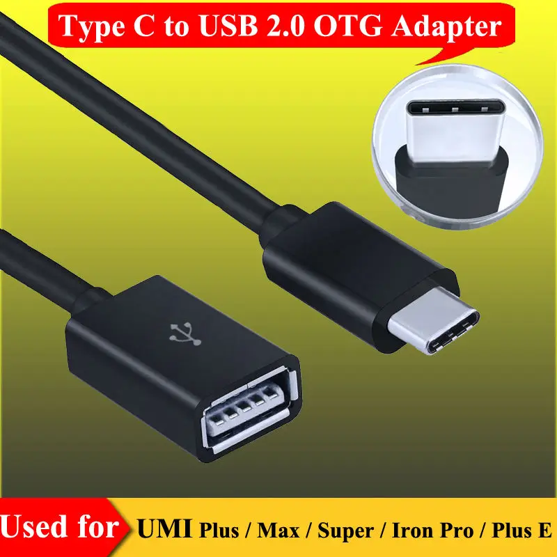 

USB-C 3.1 Type C to USB 2.0 Cable Adapter OTG Data Sync Charger for UMiDigi One Max Z Z1 Z2 S2 S3 Pro , A1 Pro, Super , F1 Play