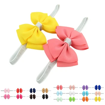 

New 10Pcs Headband Kid Girl Baby Toddler Bow Flower Hair Accessories Ribbon Headwear
