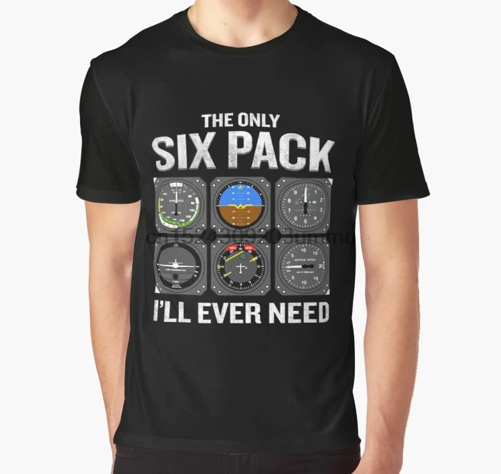 

All Over Print 3D Tshirt Men Funny T Shirt Funny Pilot Quote Cockpit Airplane Flight Intruments Graphic T-Shirt