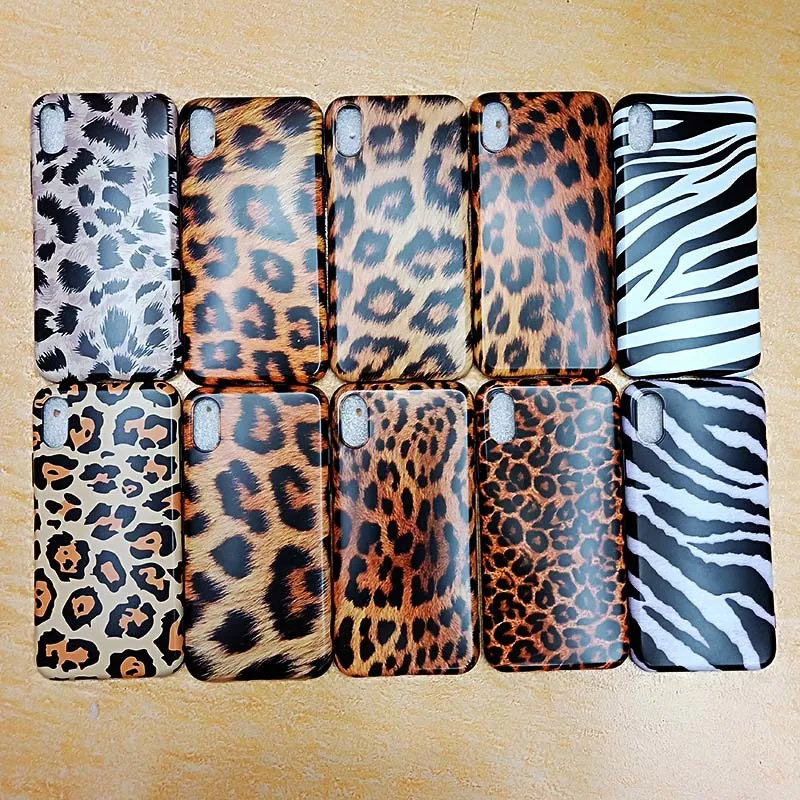 Vintage Leopard Zebra Couple Case for iPhone X XS Max XR Matte Soft TPU Cover Fundas 8 7 6S Plus Silicone Capa Hoesje |