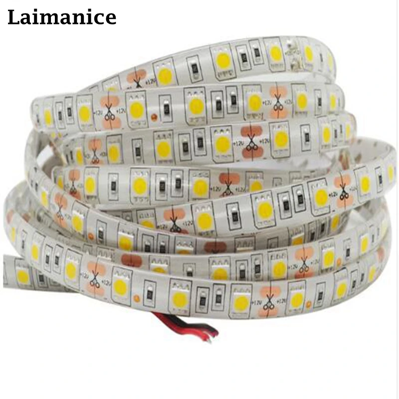 

LED Strip 5050 DC12V 60LEDs/m 5m/lot IP20 No waterproof /IP65 waterproof lexible LED Light RGBW RGBWW 5050 LED Strip